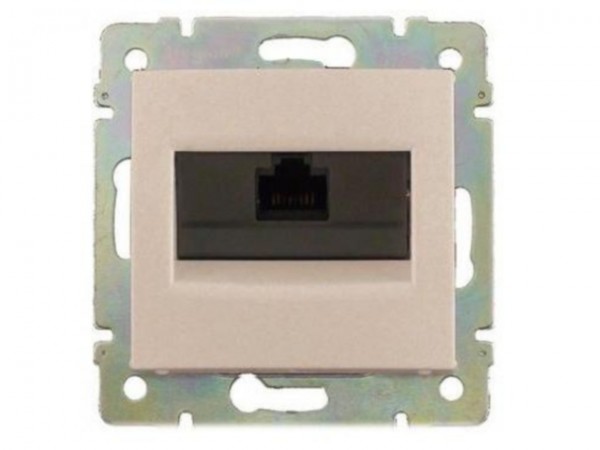 Dugalj s RJ45 UTP CAT5E 8p krém csav.rö