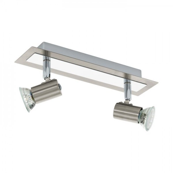 Lámpatest GU10 5Wx2 matt króm ROTTELO