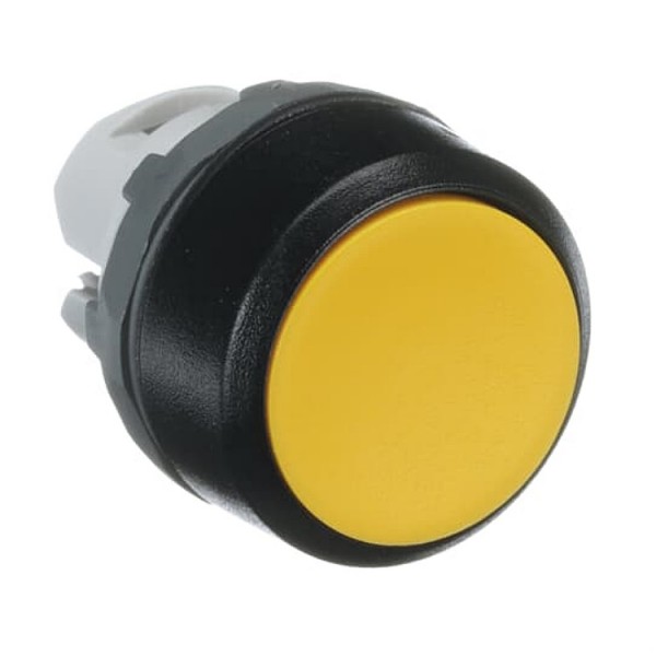 Nyomógombfej 22mm sárga