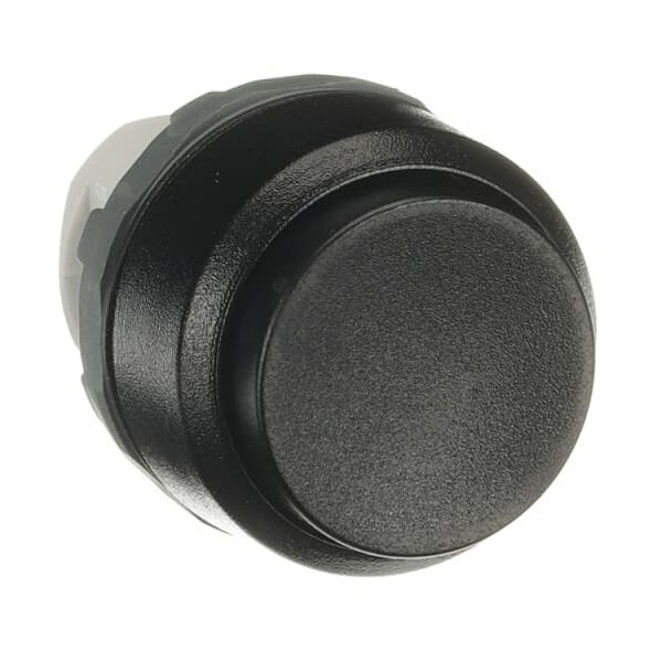 Nyomógombfej 22mm fekete magas