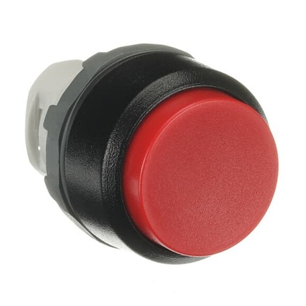 Nyomógombfej 22mm piros magas