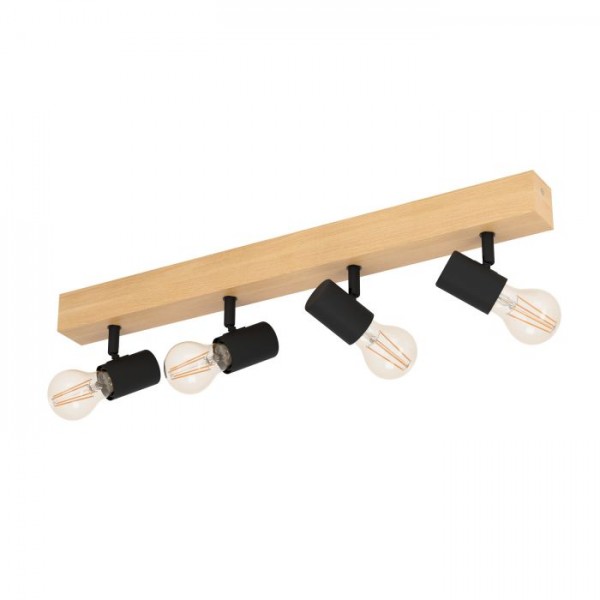 Lámpatest E27 60Wx4 fekete TOWNSHEND 3