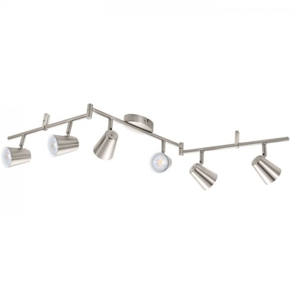 Lámpatest GU10 3Wx6 matt nikkel TRAVALE