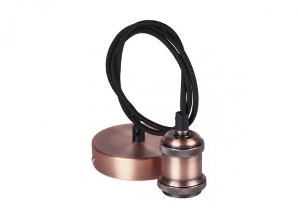 Függeszték E27 60W vörösréz búra nélkül