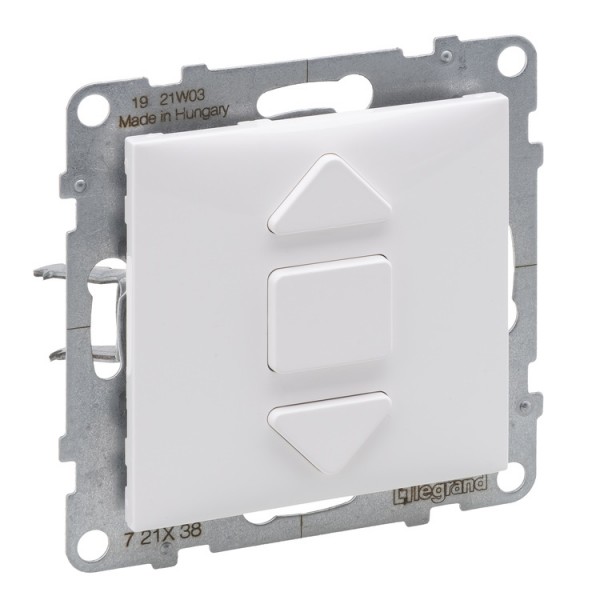 Kapcsoló s redőny nyomó fehér