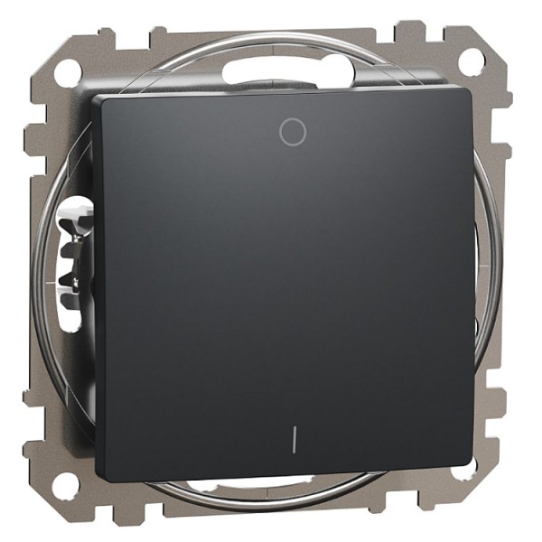 Kapcsoló s 2p antracit