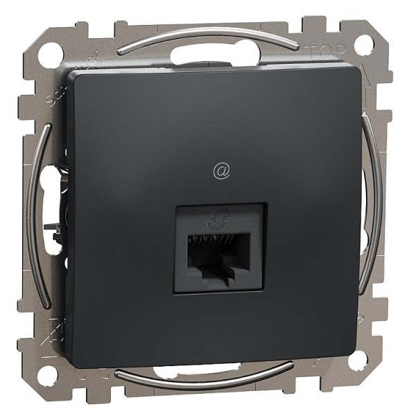 Dugalj s 1xRJ45 UTP Cat6 antracit