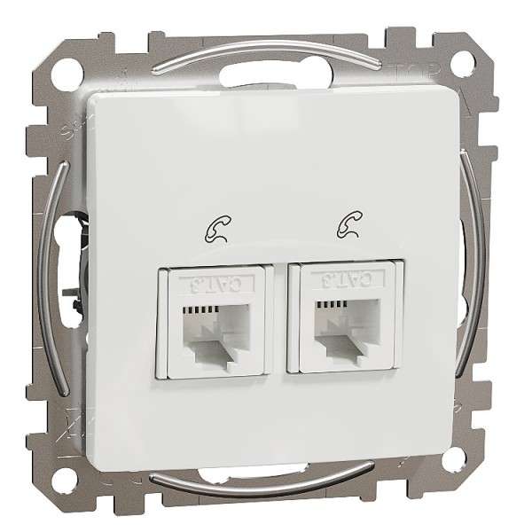 Dugalj s 2xRJ11 fehér