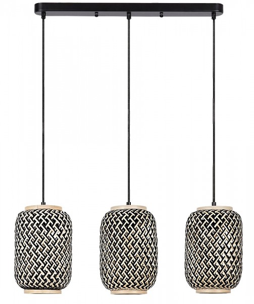 Függeszték E27 40Wx3 fekete ADALLA