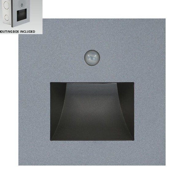 Lépcsővilágító LED 1W szürke STEP LIGHT