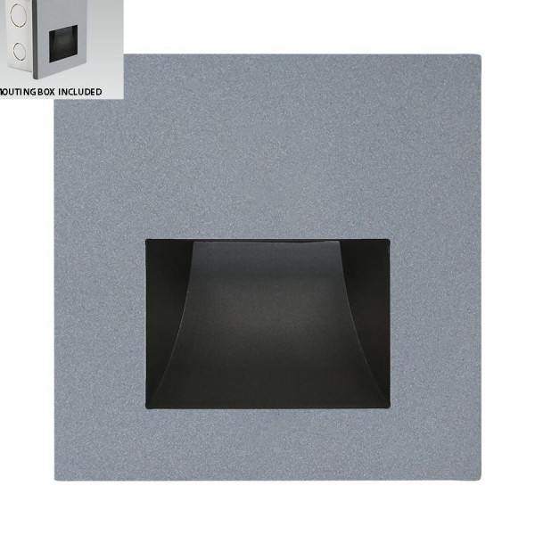 Lépcsővilágító LED 1W szürke STEP LIGHT