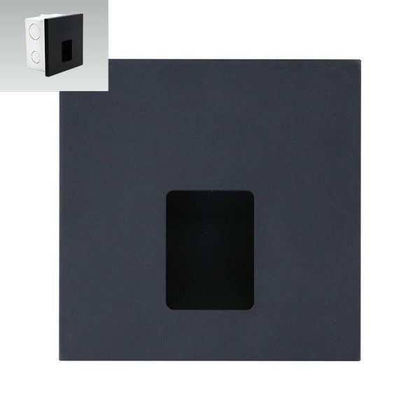 Lépcsővilágító LED 1W fekete STEP LIGHT