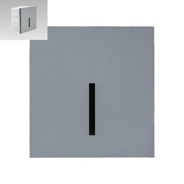 Lépcsővilágító LED 1W szürke STEP LIGHT