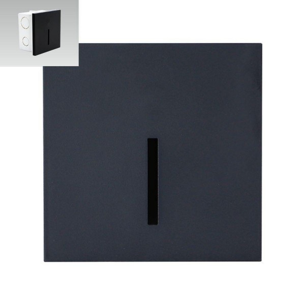 Lépcsővilágító LED 1W fekete STEP LIGHT