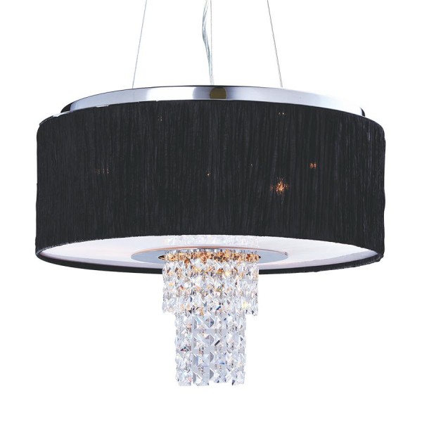 Függeszték E14 40Wx6 fekete PASHMINA