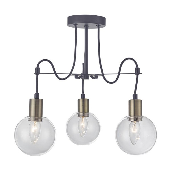 Függeszték E14 40Wx3 antik ABRAZO