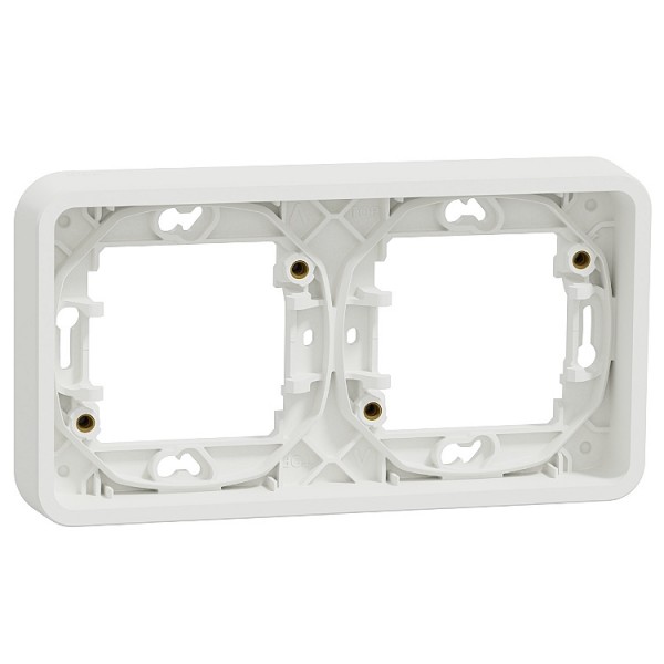 Keret 2-es s fehér IP55 (vizszintes)