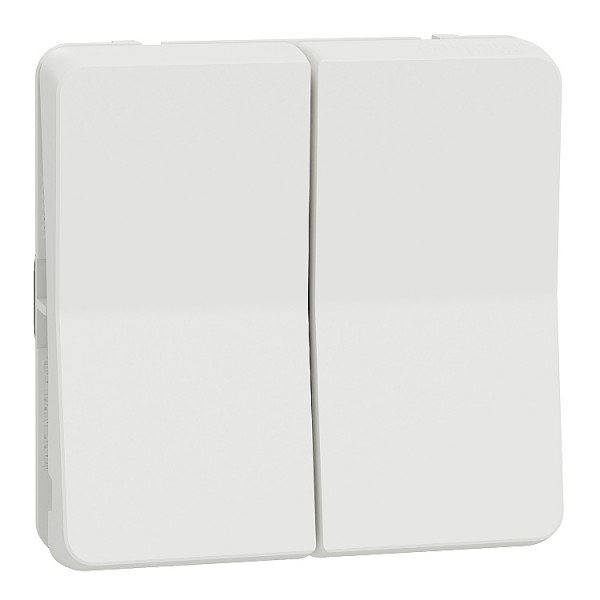 Kapcsoló s 2xváltó fehér IP55