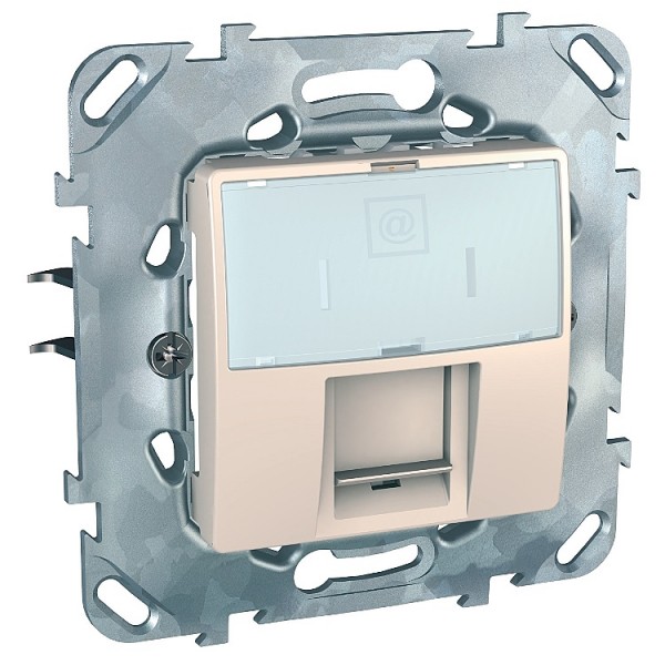 Dugalj s RJ45 UTP CaT5e krém