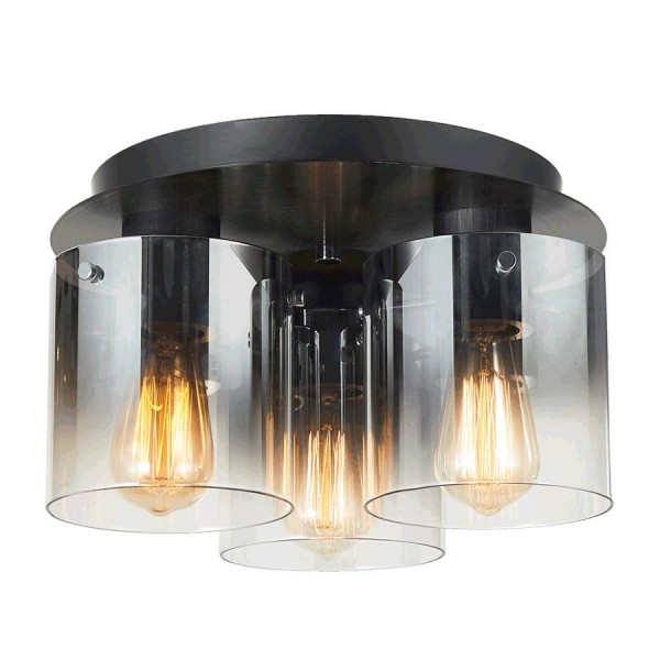 Mennyezeti lámpa E27 60Wx3 fekete MOXIE