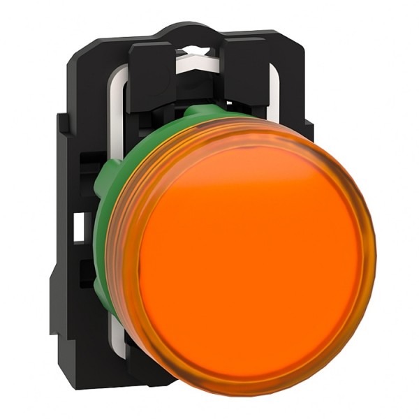 Jelzőlámpa 22mm 230V sárga ledes