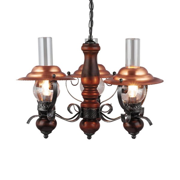 Függeszték E14 40Wx3 barna NOSTALGIA