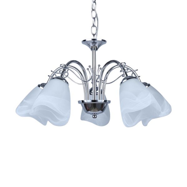 Függeszték E14 60Wx5 króm CAMELOT