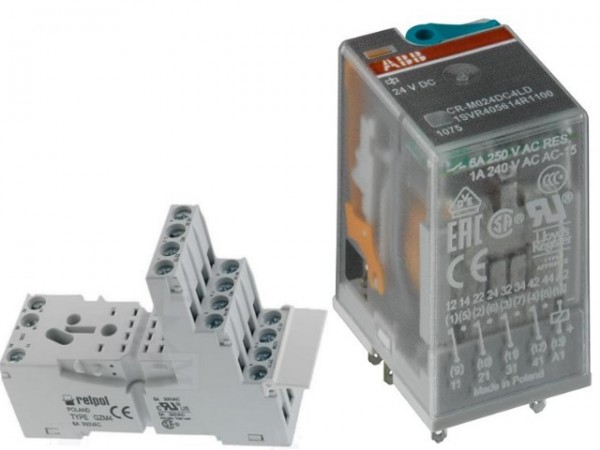 Relé 110V DC 4Z-4NY 10A+LED