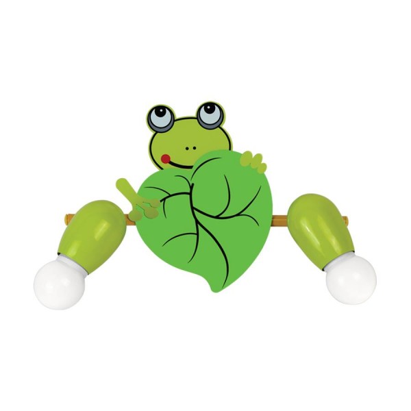 Lámpatest E14 60Wx2 zöld FLOPS