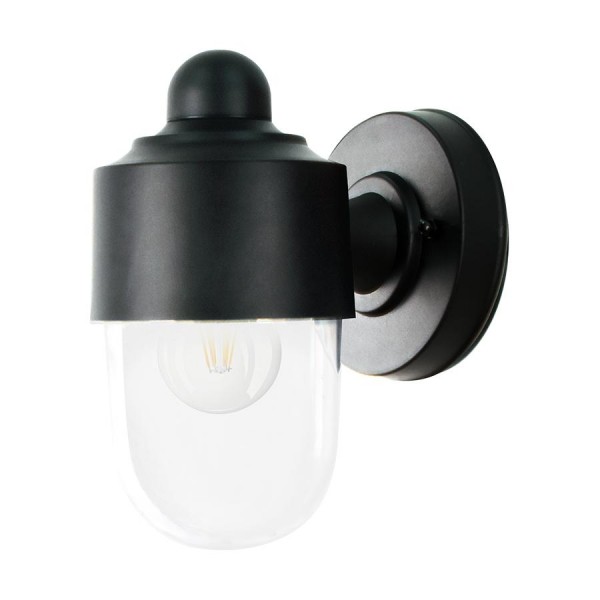 Kültéri falikar E27 60W fekete HALIFAX