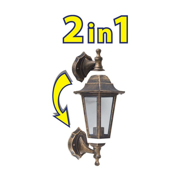 Kültéri falikar E27 60W antik CAPRI