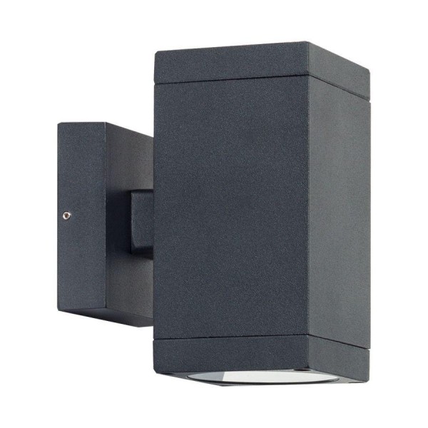 Kültéri fali lámpa GU10 35Wx2 fekete RET