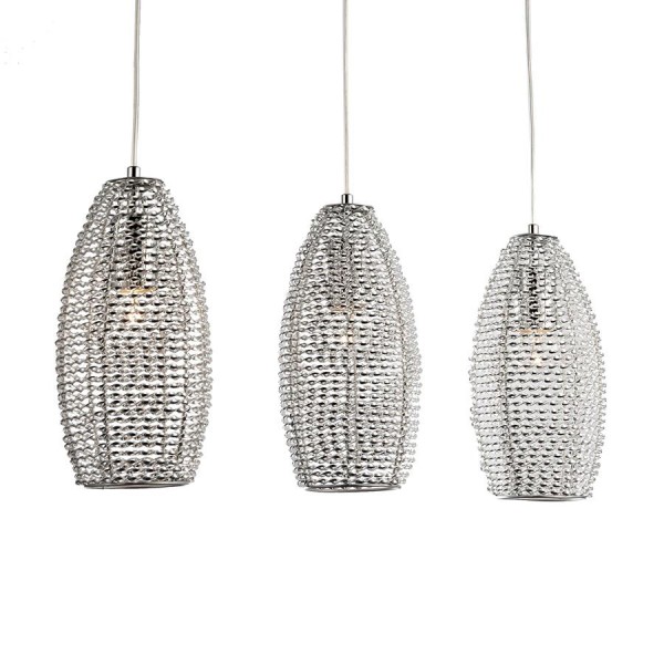 Függeszték E27 60Wx3 króm SCELETON