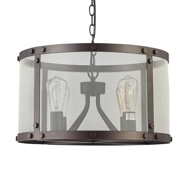 Függeszték E27 60Wx4 barna IOWA