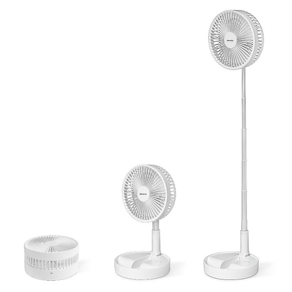 Ventilátor álló 200mm fehér +akku