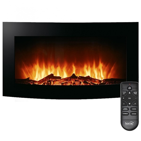 Hősugárzó kandalló 1000-2000W íves