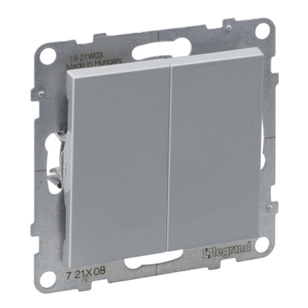 Kapcsoló s 2xváltó alumínium