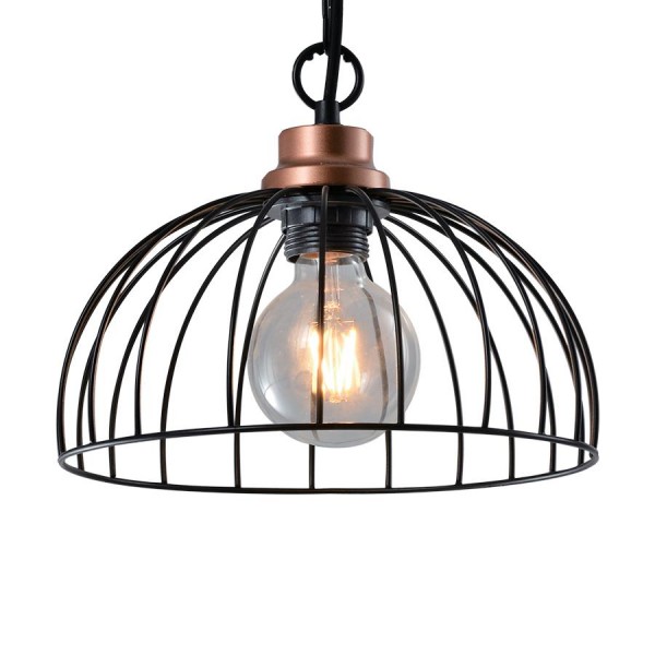 Függeszték E27 60W réz BASKET