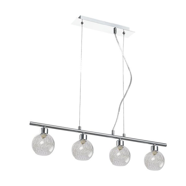 Függeszték G9 33Wx4 króm WIRO