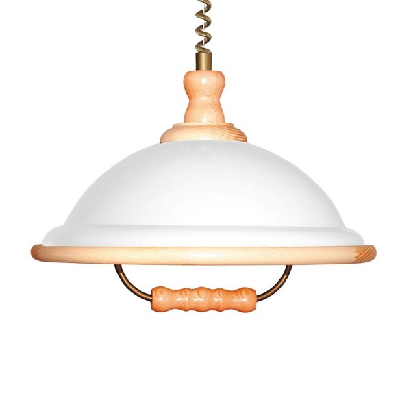 Függeszték E27 60W barna ACRYL WOOD