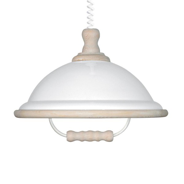 Függeszték E27 60W fehér ACRYL WOOD