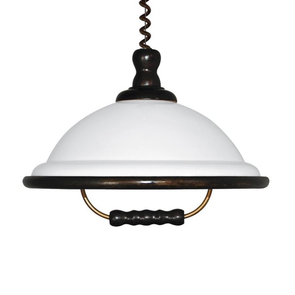 Függeszték E27 60W barna ACRYL WOOD