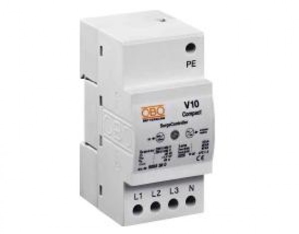 Túlfesz.levezető 3P+N T2-T3 C-D