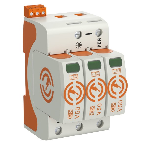 Túlfesz.levezető 3P T1-T B+C távjelzővel