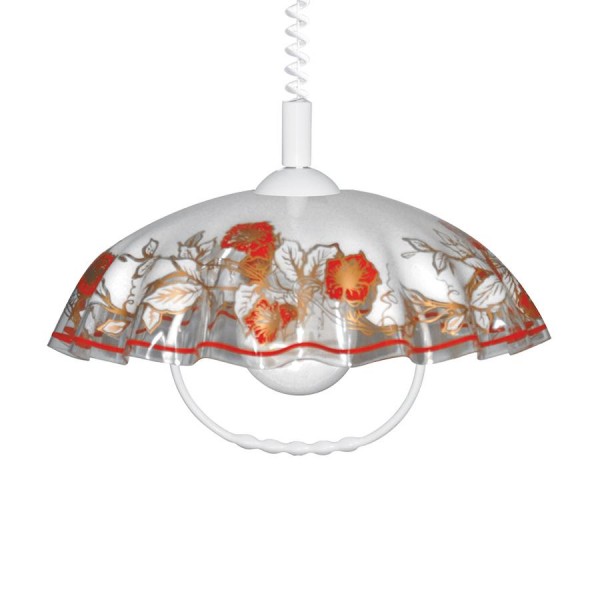 Függeszték E27 60W piros LYRA ACRYL III