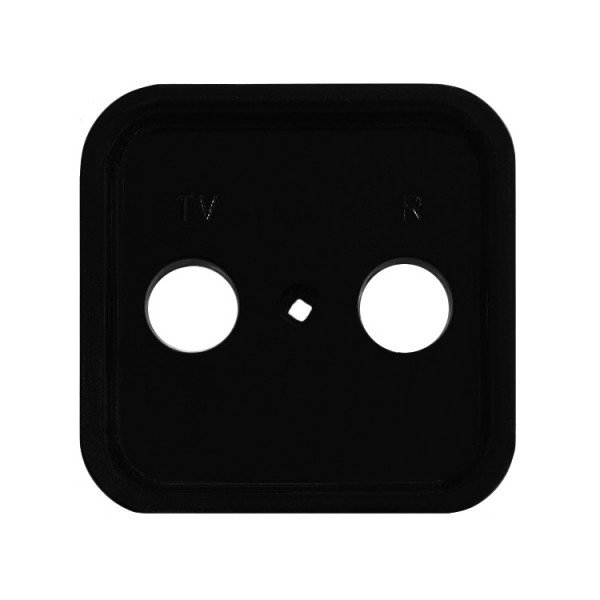 Antenna csatlakozó fedlap TV-RD fekete