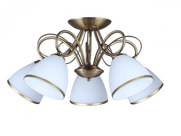 Mennyezeti lámpa E27 60Wx5 bronz ASTER