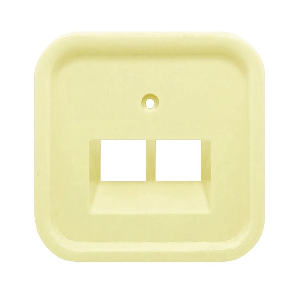 Fedlap telefon RJ11/RJ45x2 krém