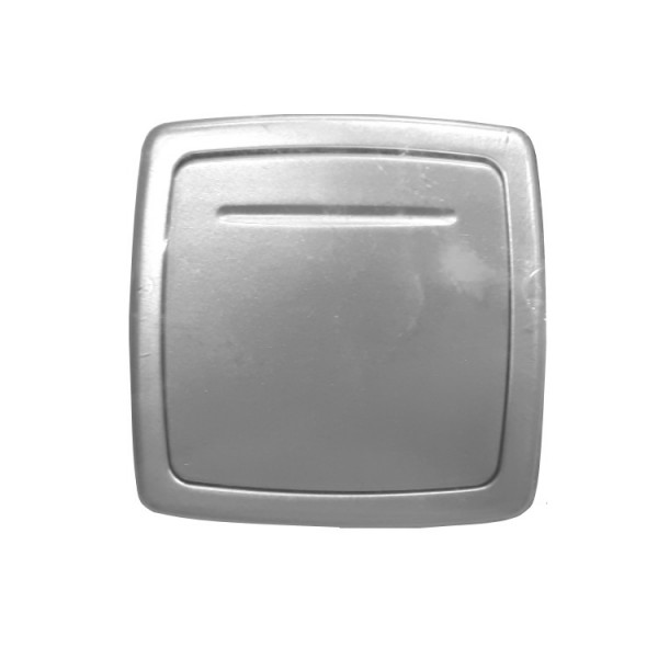 Kapcsoló s 2p ezüst+keret