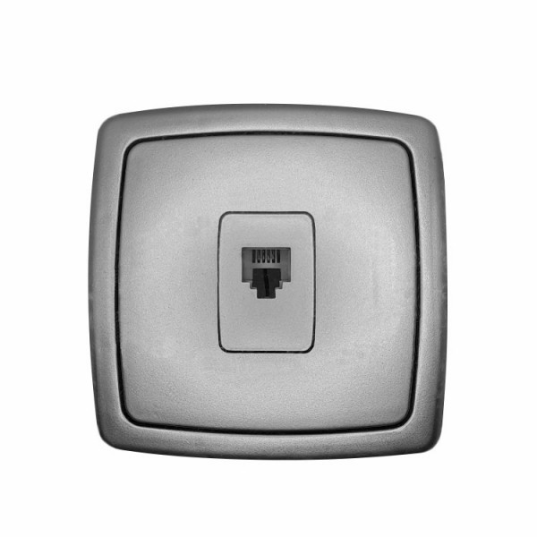 Dugalj s RJ11 ezüst+keret